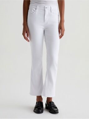 Ag Adriano Goldschmied White Bootcut Stretch Jeans